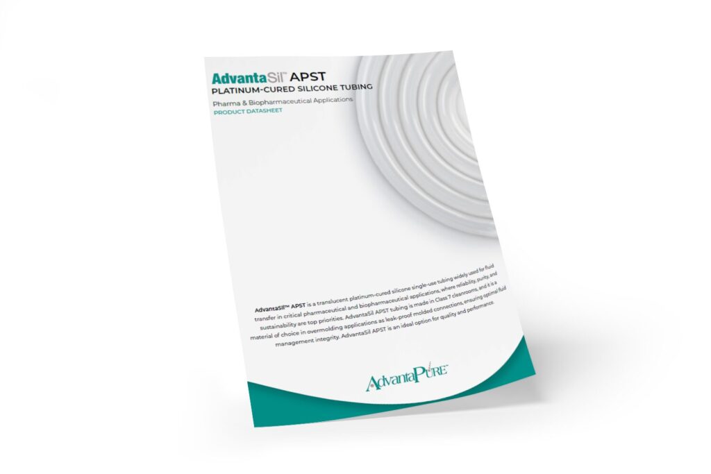 AdvantaSil APST data sheet catalog cover on a white background