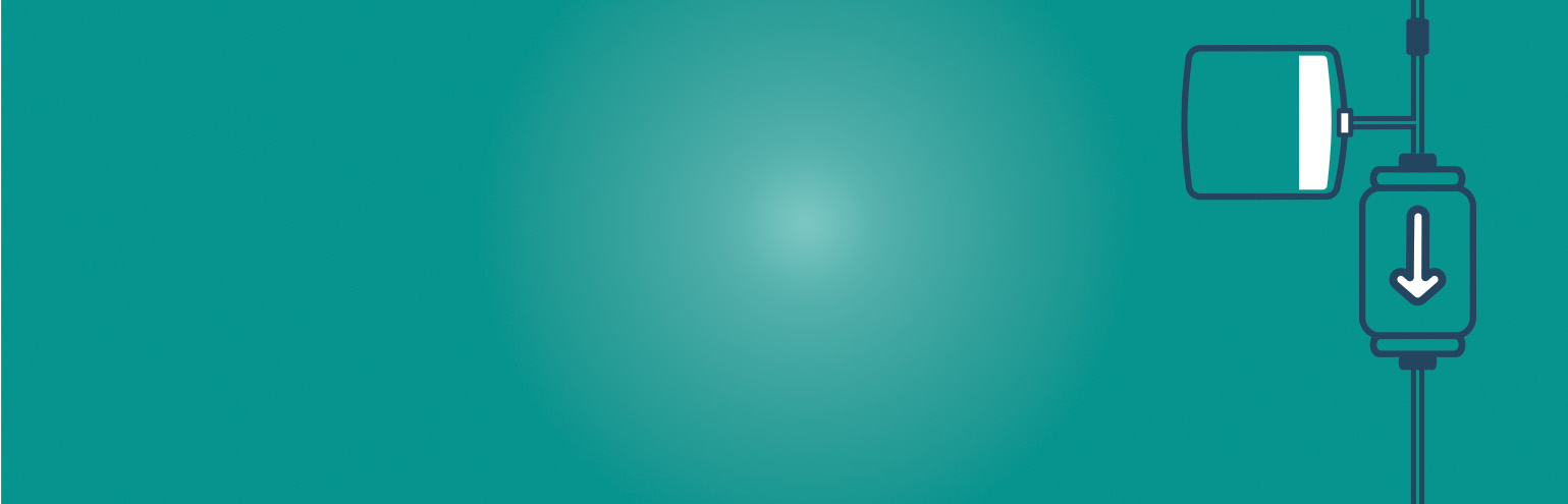 Banner graphic of illustration of part of a PUPSIT assembly with a bag, filter and monitor attached by tubing